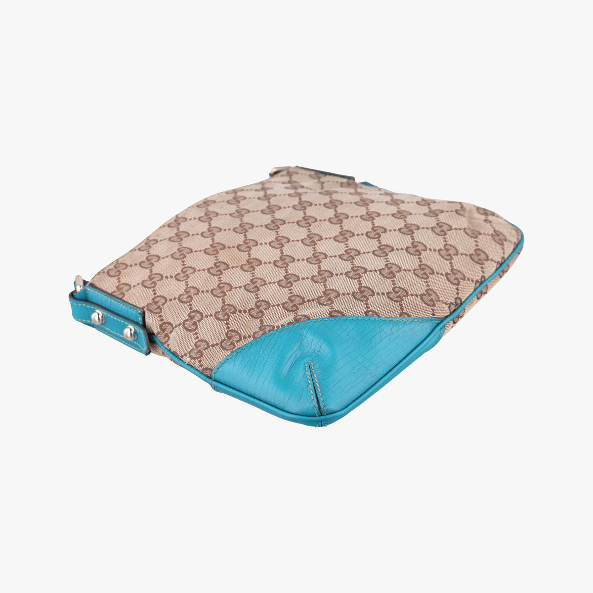 GG Canvas Horsebit Beige×Blue canvas×leather 141506 GGキャンバス ホースビット ベージュ×ブルー キャンバス×レザー 141506