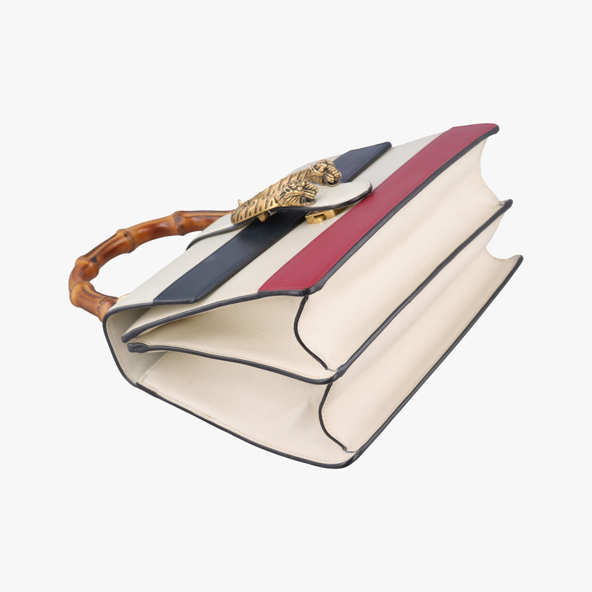 Dionysus bamboo White×navy×red Leather 448075 A022664867ディオニュソス バンブー ホワイト×ネイビー×レッド レザー 448075 A022664867