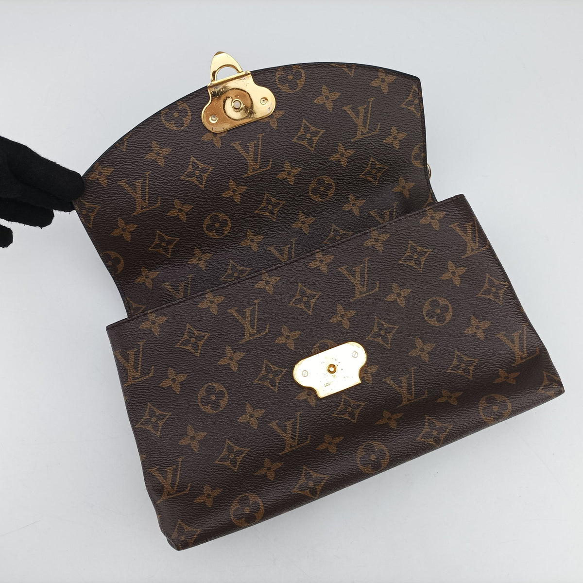 SAINT PLACIDE brown×Bordeaux Monogram Canvas×calf leather M43715 CA0129サンプラシード モノグラム/ブラウン×ボルドー モノグラムキャンバス×カーフレザー M43715 CA0129