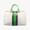 UNICEF Joy Green x White x Black PVC coated canvas 189895 G1880956ユニセフ ジョイ グリーン×ホワイト×ブラック PVCコーティングキャンバス 189895 G1880956