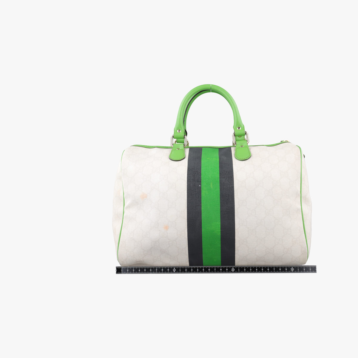 UNICEF Joy Green x White x Black PVC coated canvas 189895 G1880956ユニセフ ジョイ グリーン×ホワイト×ブラック PVCコーティングキャンバス 189895 G1880956