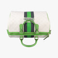 UNICEF Joy Green x White x Black PVC coated canvas 189895 G1880956ユニセフ ジョイ グリーン×ホワイト×ブラック PVCコーティングキャンバス 189895 G1880956