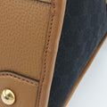 Ophidia Black×Brown canvas×leather 715773 H038963919オフィディア ブラック×ブラウン キャンバス×レザー 715773 H038963919