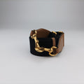 Ophidia Black×Brown canvas×leather 715773 H038963919オフィディア ブラック×ブラウン キャンバス×レザー 715773 H038963919