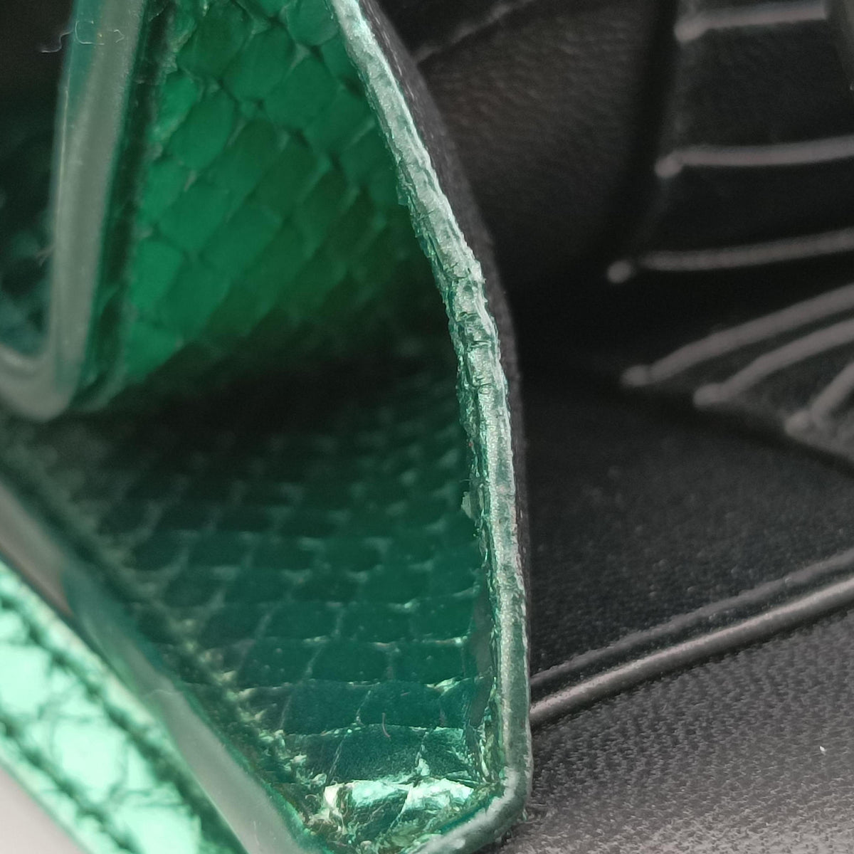 Kate toy Green snakeskin 491152 GUE491152.0717ケイト トイ グリーン ヘビ革 491152 GUE491152.0717