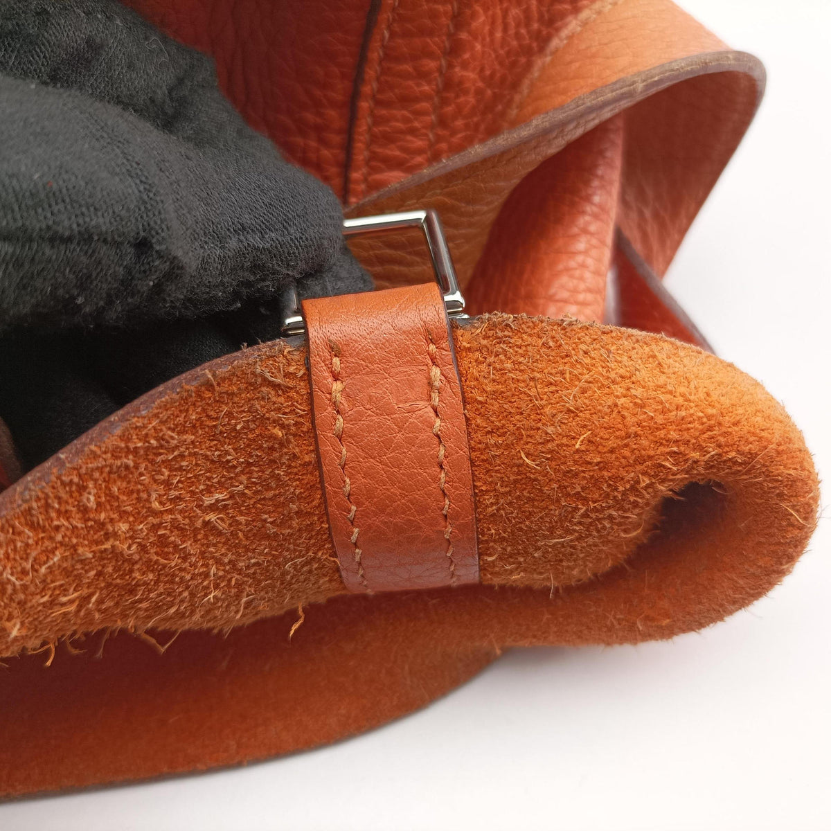 Picotin Lock Orange Taurillon Clemence F▢Mピコタン ロック オレンジ トリヨンクレマンス F▢M
