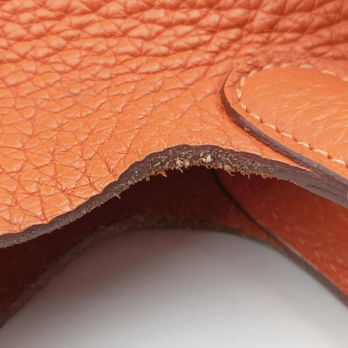 Picotin Lock Orange Taurillon Clemence F▢Mピコタン ロック オレンジ トリヨンクレマンス F▢M