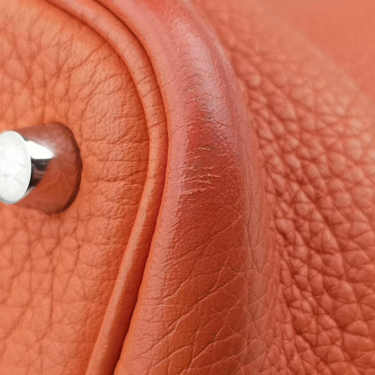 Picotin Lock Orange Taurillon Clemence F▢Mピコタン ロック オレンジ トリヨンクレマンス F▢M