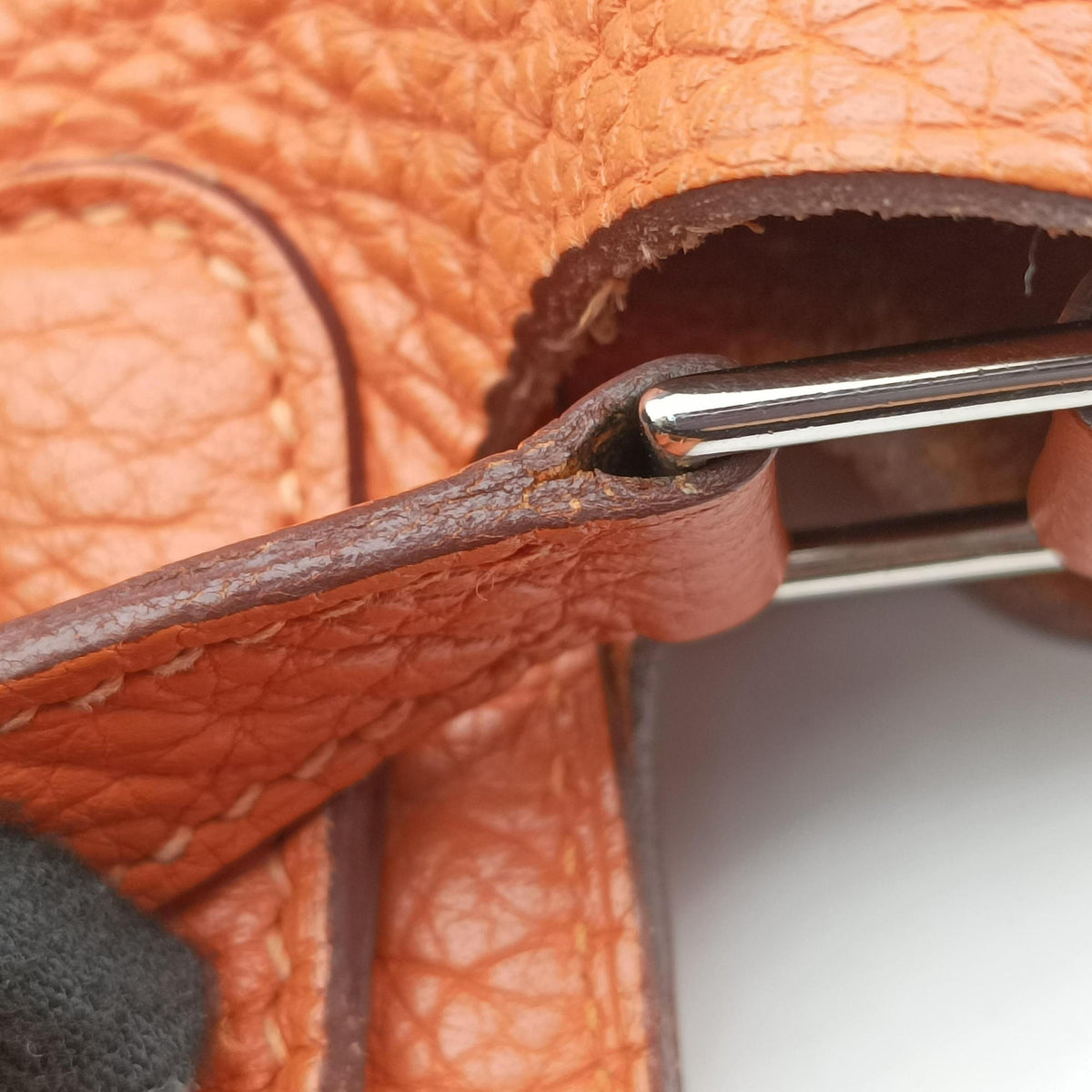Picotin Lock Orange Taurillon Clemence F▢Mピコタン ロック オレンジ トリヨンクレマンス F▢M