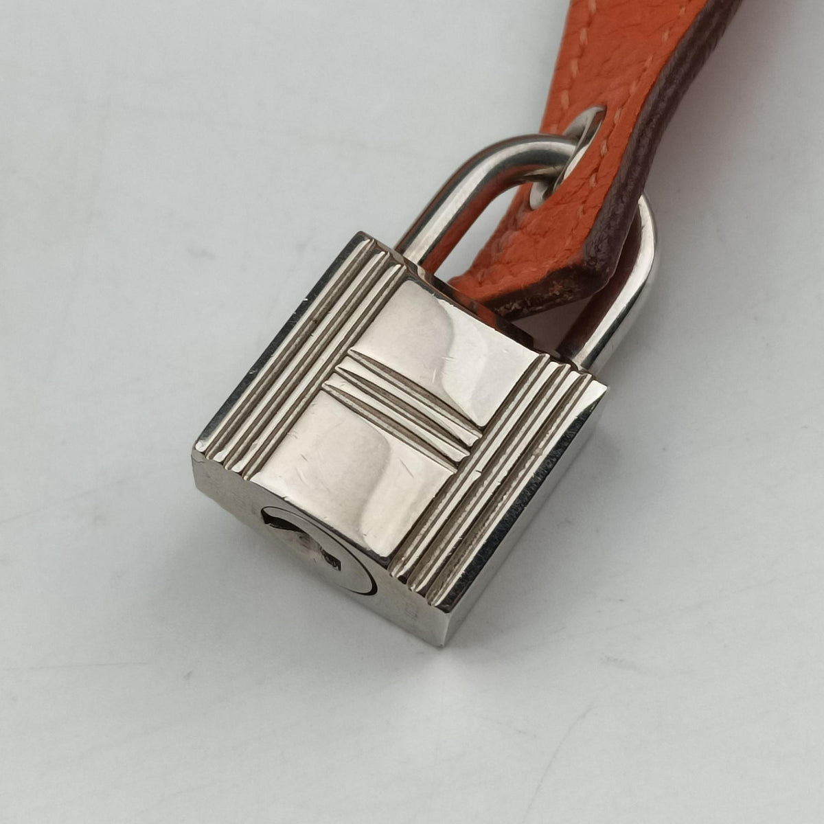 Picotin Lock Orange Taurillon Clemence F▢Mピコタン ロック オレンジ トリヨンクレマンス F▢M