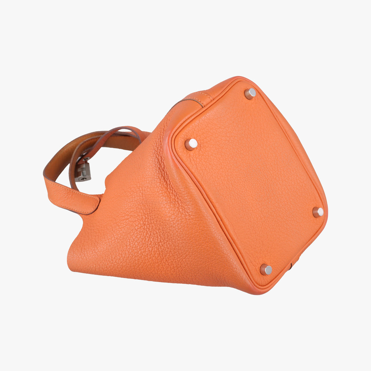 Picotin Lock Orange Taurillon Clemence F▢Mピコタン ロック オレンジ トリヨンクレマンス F▢M