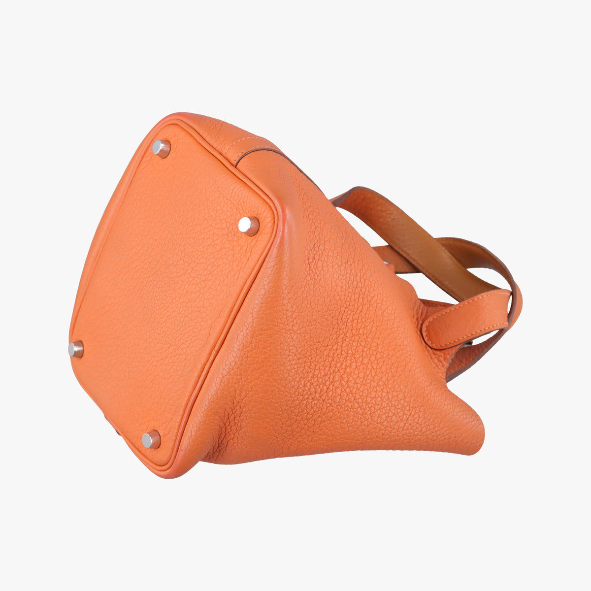 Picotin Lock Orange Taurillon Clemence F▢Mピコタン ロック オレンジ トリヨンクレマンス F▢M