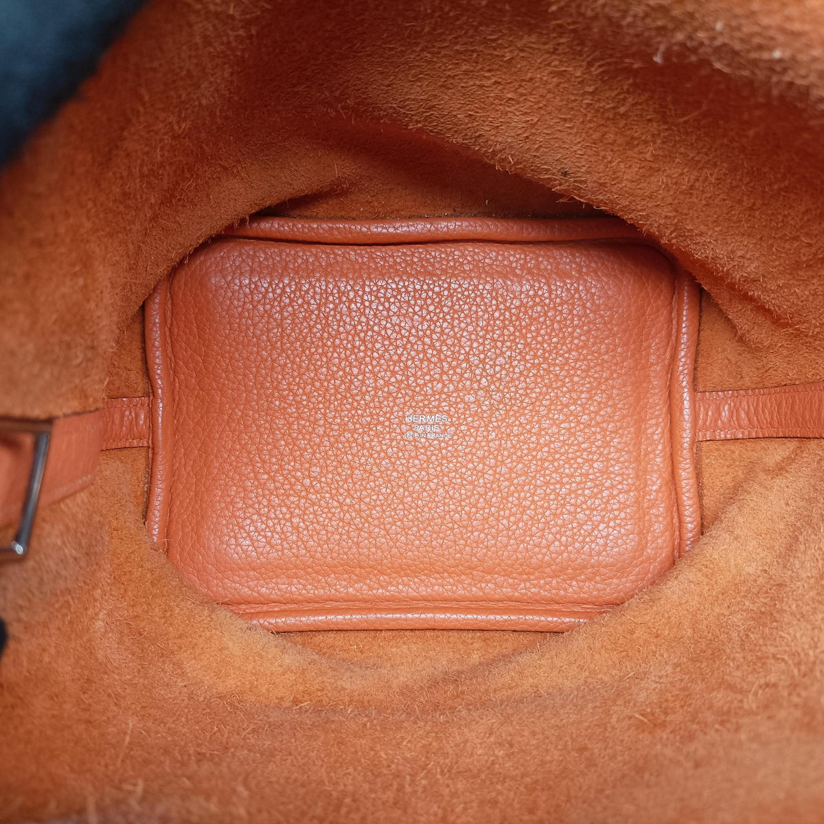 Picotin Lock Orange Taurillon Clemence F▢Mピコタン ロック オレンジ トリヨンクレマンス F▢M