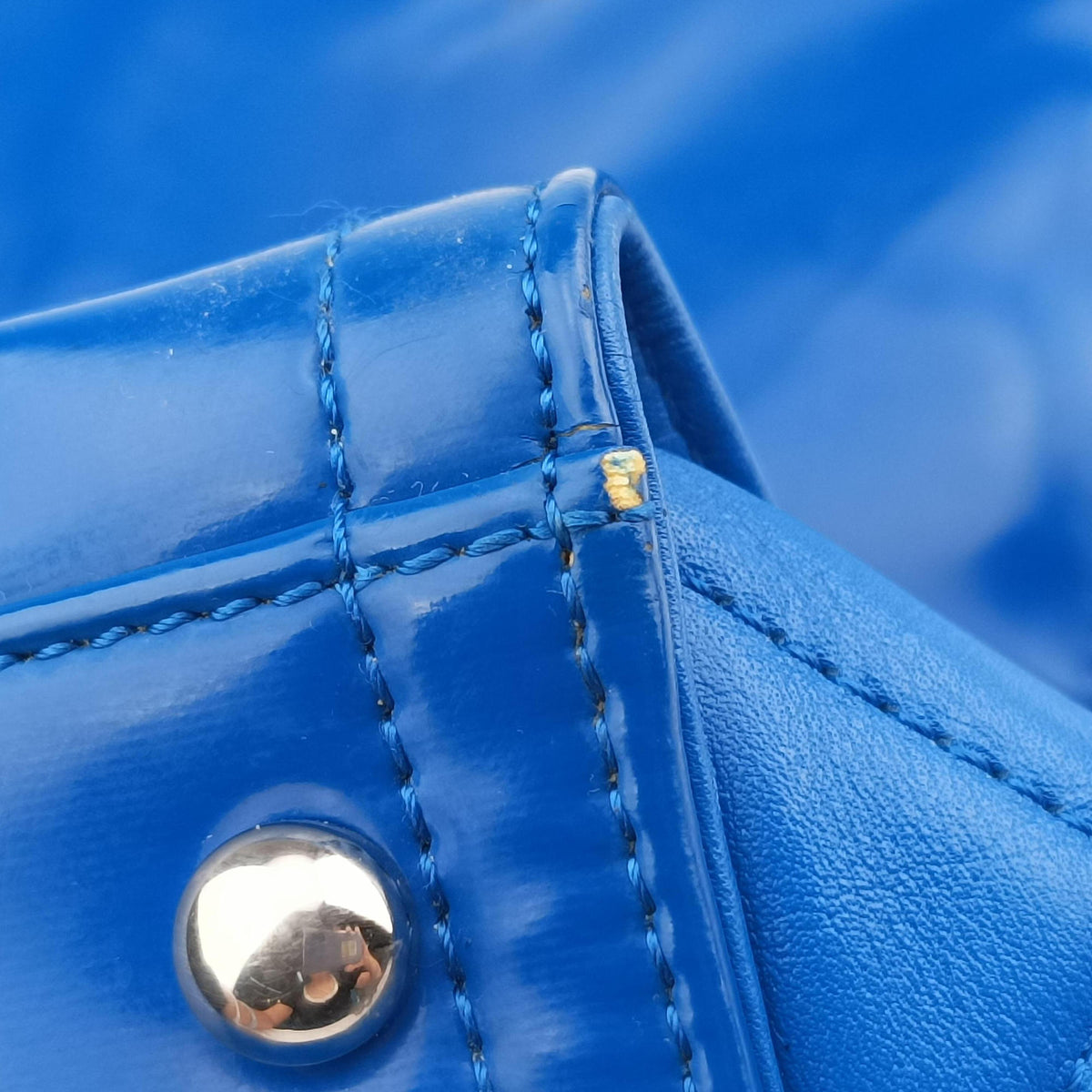 Cocomark Shopping Blue Patent Leather 15797813ココマーク ショッピング ブルー パテント 15797813