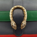 Dionysus bamboo Black×green×red Leather 448075 D022767136ディオニュソス バンブー ブラック ×グリーン×レッド レザー 448075 D022767136