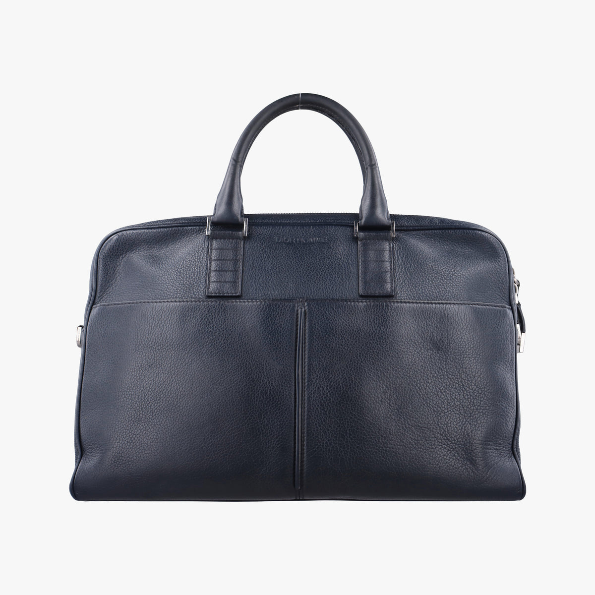 Zip Briefcase Navy leather 05-BO-0165ジップブリーフケース ネイビー レザー 05-BO-0165