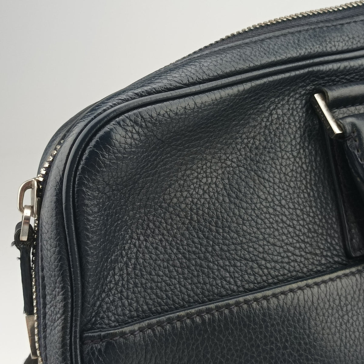 Zip Briefcase Navy leather 05-BO-0165ジップブリーフケース ネイビー レザー 05-BO-0165