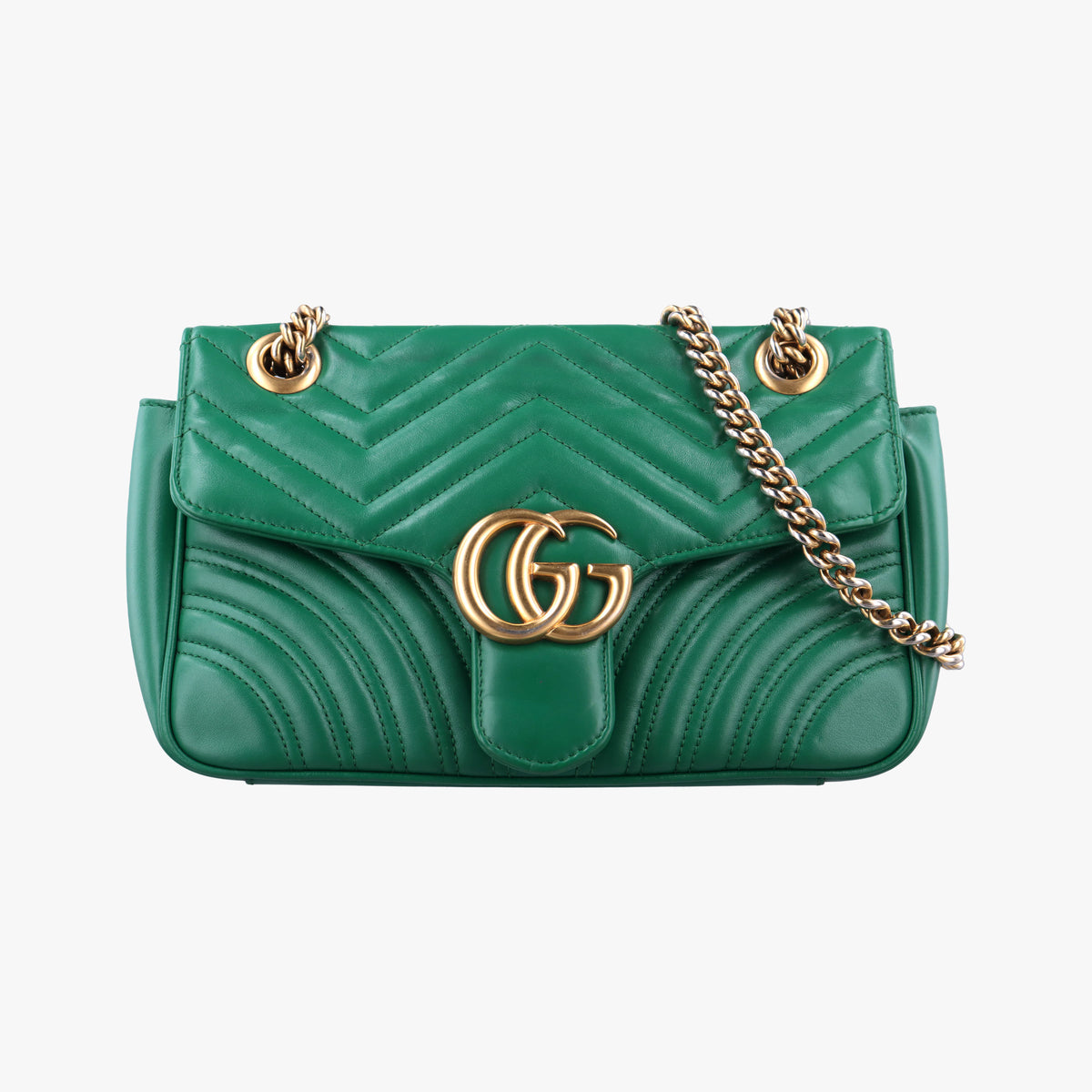 GG Marmont Green Leather 443497 G027711824GGマーモント グリーン レザー 443497 G027711824