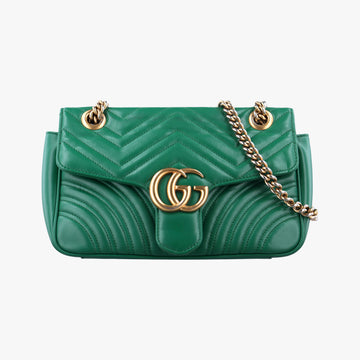 GG Marmont Green Leather 443497 G027711824GGマーモント グリーン レザー 443497 G027711824