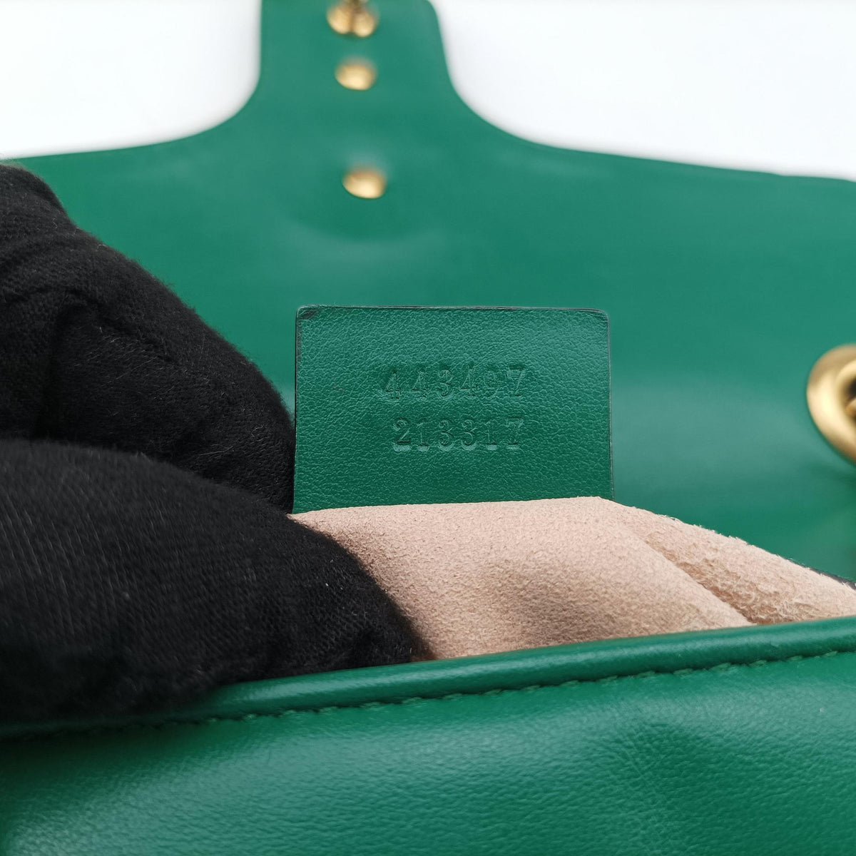 GG Marmont Green Leather 443497 G027711824GGマーモント グリーン レザー 443497 G027711824