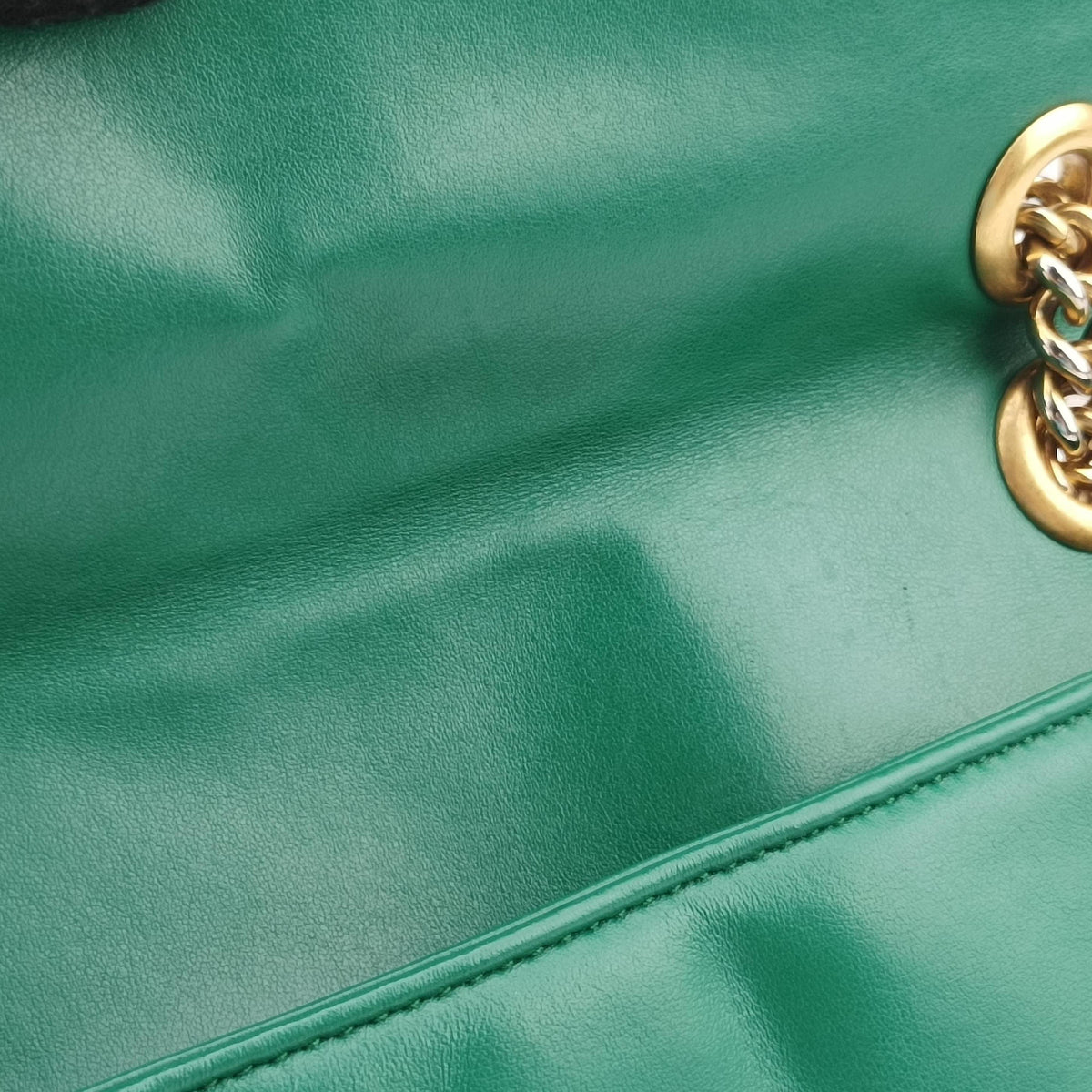 GG Marmont Green Leather 443497 G027711824GGマーモント グリーン レザー 443497 G027711824