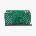 GG Marmont Green Leather 443497 G027711824GGマーモント グリーン レザー 443497 G027711824