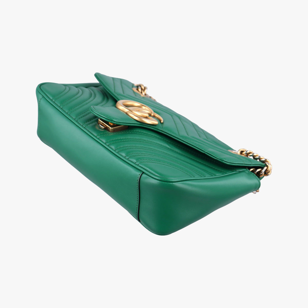 GG Marmont Green Leather 443497 G027711824GGマーモント グリーン レザー 443497 G027711824