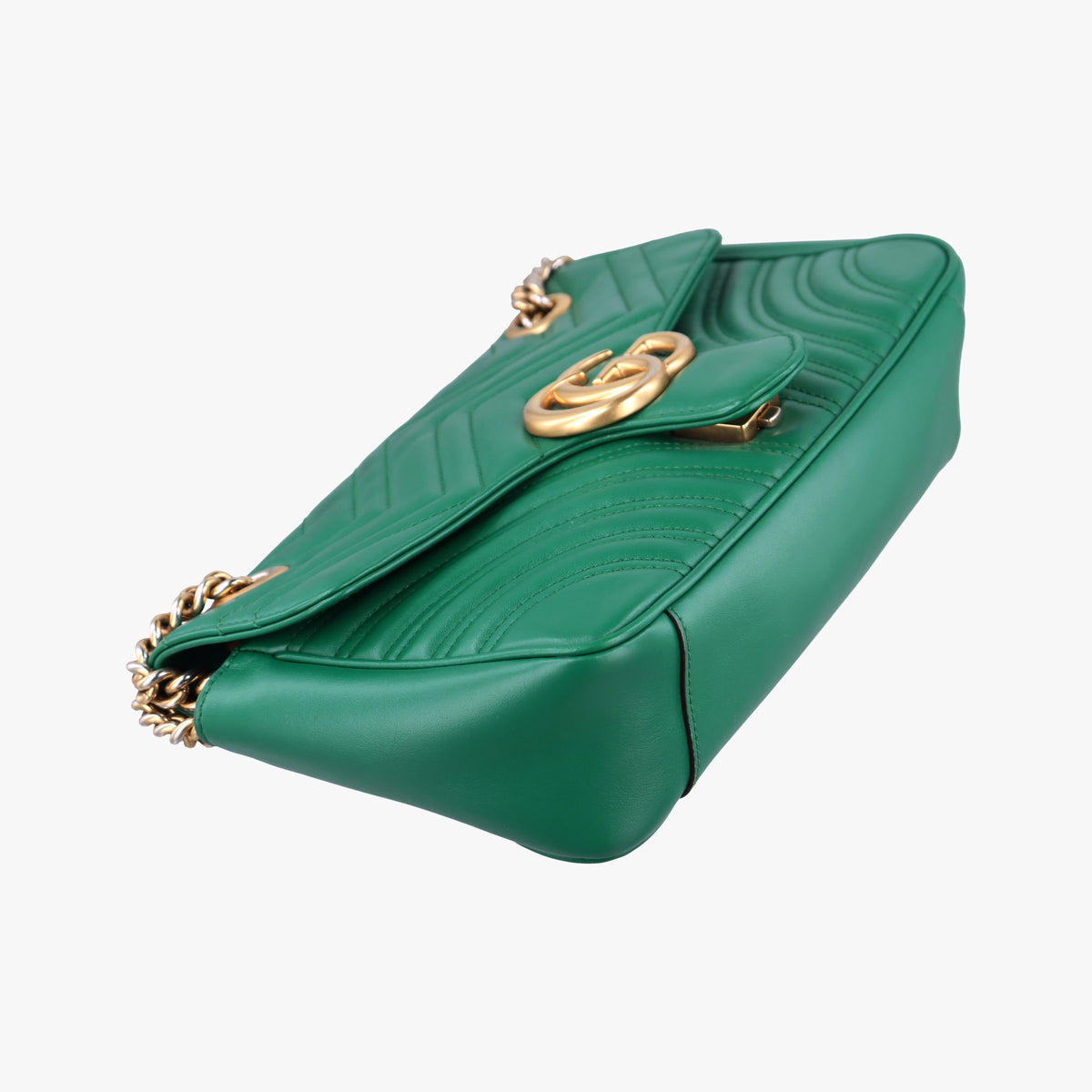 GG Marmont Green Leather 443497 G027711824GGマーモント グリーン レザー 443497 G027711824