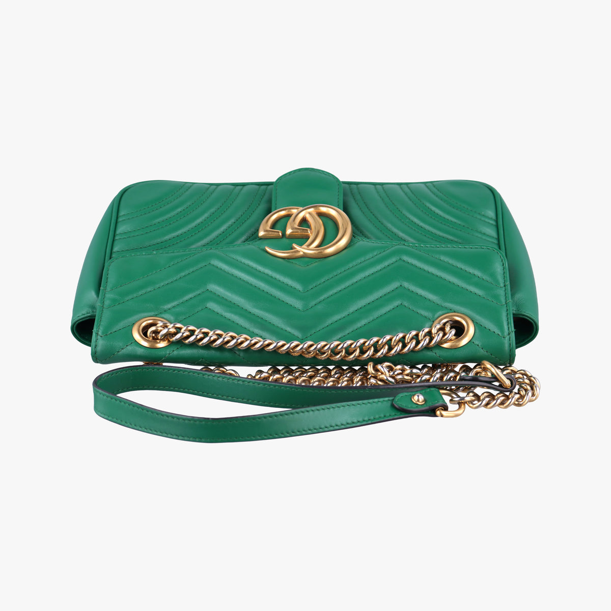 GG Marmont Green Leather 443497 G027711824GGマーモント グリーン レザー 443497 G027711824