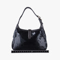 Jackie Black Sequin x Leather 147800 ジャッキー ブラック スパンコールxレザー 147800
