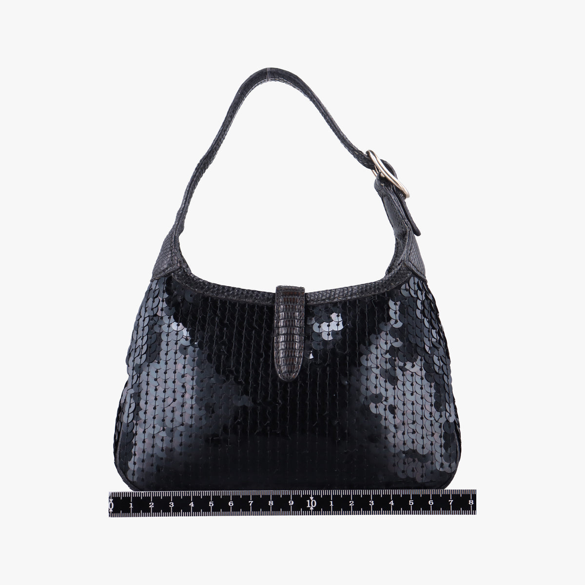 Jackie Black Sequin x Leather 147800 ジャッキー ブラック スパンコールxレザー 147800