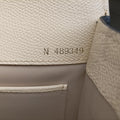 Iside White × Black Calfskin N 489349イジィデ ホワイト × ブラック カーフスキン N 489349