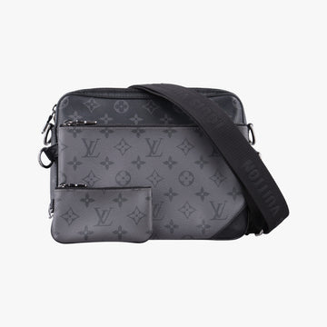 Trio Messenger Gris Monogram Shadow M46603 IC Chipトリオ メッセンジャー グリ モノグラム シャドウ M46603 ICチップ