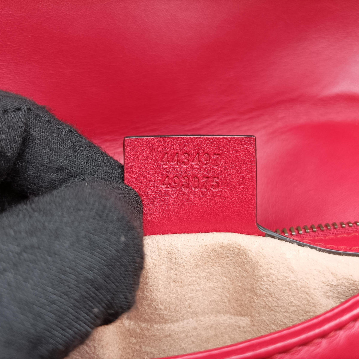 GG Marmont Red Leather 443497 B024424555GGマーモント レッド レザー 443497 B024424555