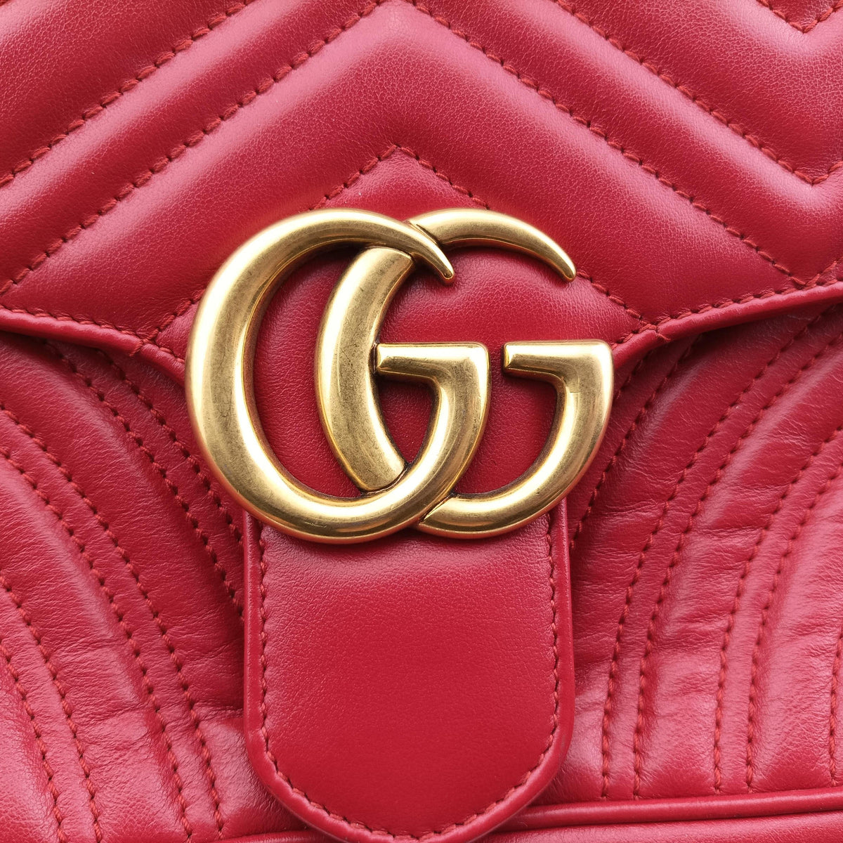 GG Marmont Red Leather 443497 B024424555GGマーモント レッド レザー 443497 B024424555