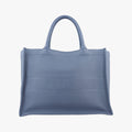 Book Tote Bag Blue leather 62-MA-0250ブックトート バッグ ブルー レザー 62-MA-0250