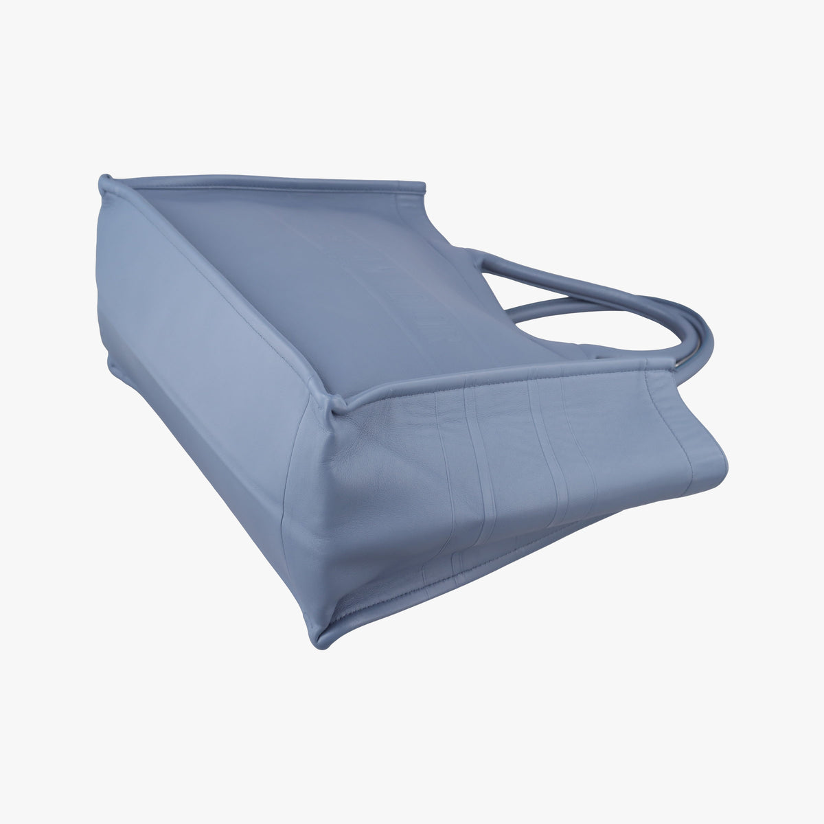 Book Tote Bag Blue leather 62-MA-0250ブックトート バッグ ブルー レザー 62-MA-0250