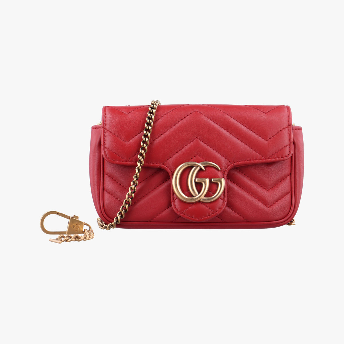 GG Marmont Red Leather 476433 GGマーモント レッド レザー 476433