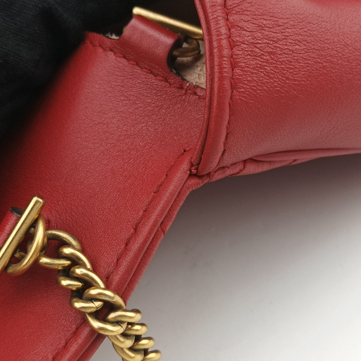 GG Marmont Red Leather 476433 GGマーモント レッド レザー 476433