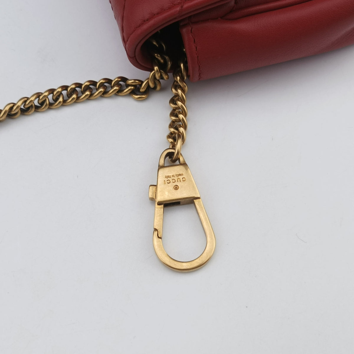 GG Marmont Red Leather 476433 GGマーモント レッド レザー 476433