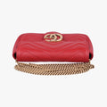 GG Marmont Red Leather 476433 GGマーモント レッド レザー 476433