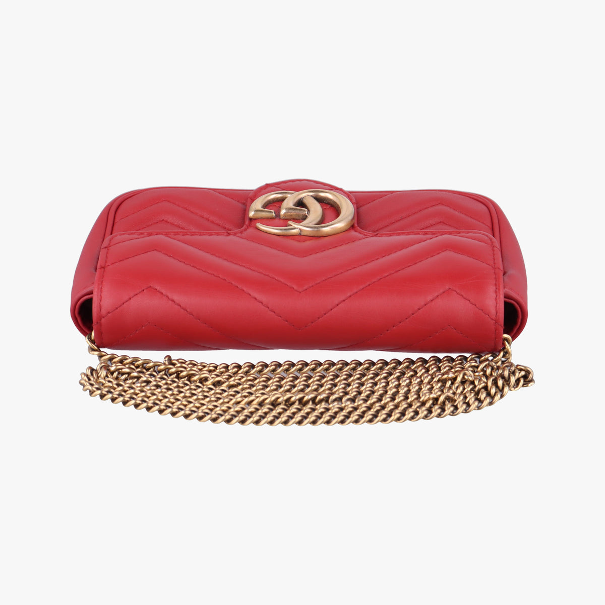 GG Marmont Red Leather 476433 GGマーモント レッド レザー 476433