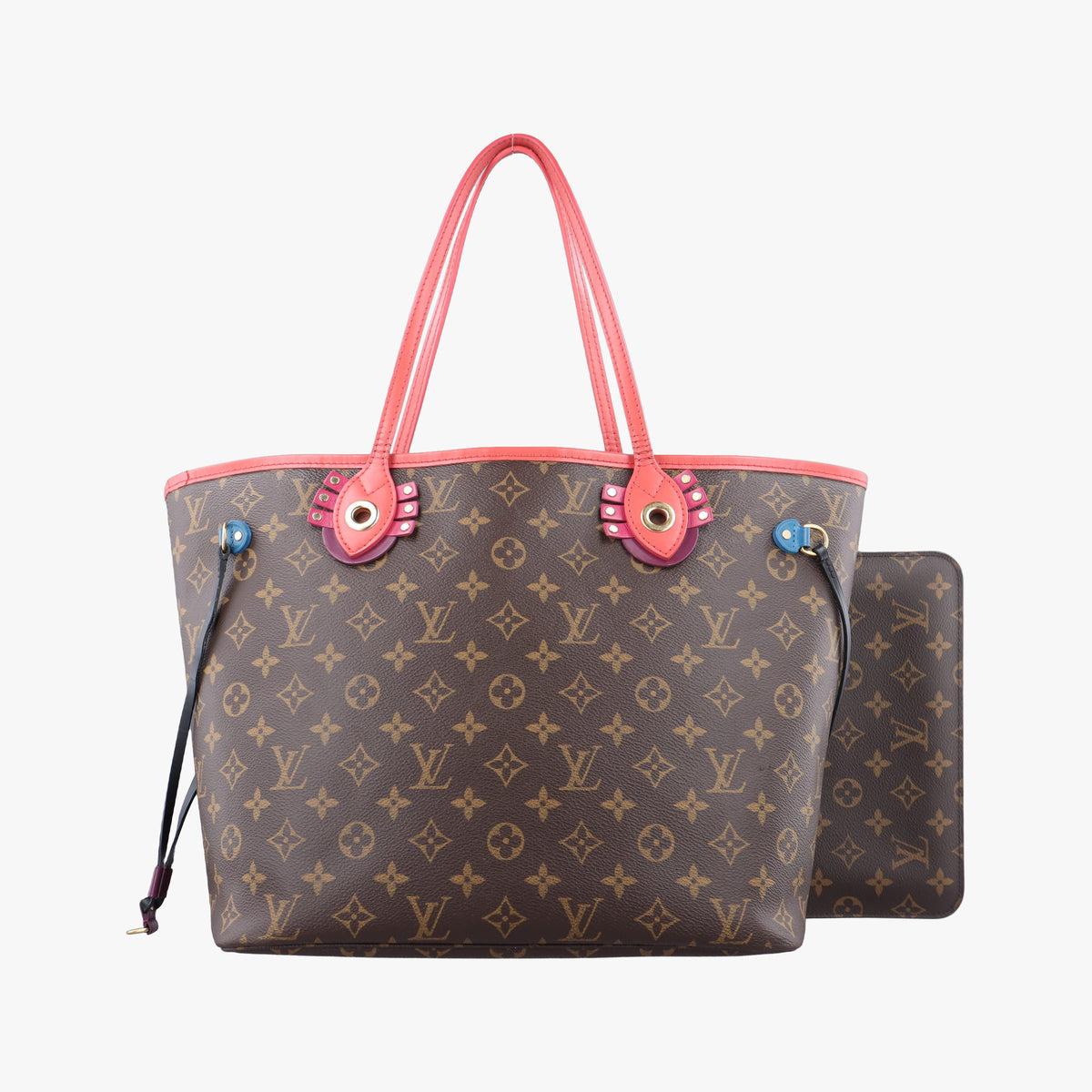 NEVERFULL MM Totem brown×Flamingo Monogram Canvas M41663 CA4165ネヴァーフルMM モノグラム/ブラウン×フラミンゴ モノグラムキャンバス M41663 CA4165