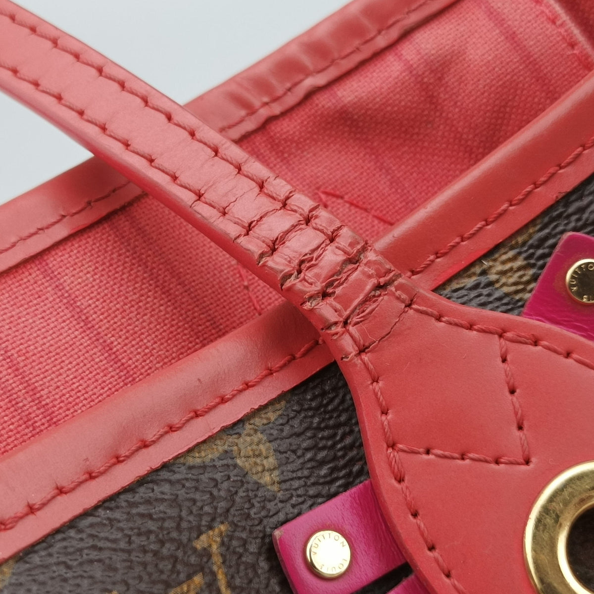 NEVERFULL MM Totem brown×Flamingo Monogram Canvas M41663 CA4165ネヴァーフルMM モノグラム/ブラウン×フラミンゴ モノグラムキャンバス M41663 CA4165