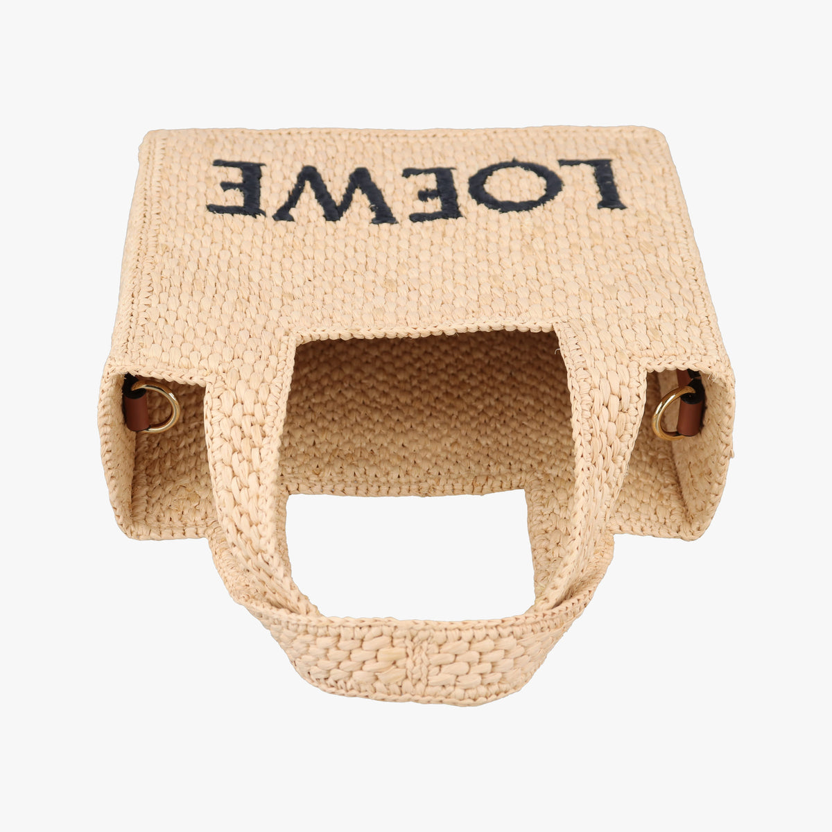 Font Tote Mini Beige Raffia A685V46X01 822416フォント トート ミニ ベージュ ラフィア A685V46X01 822416