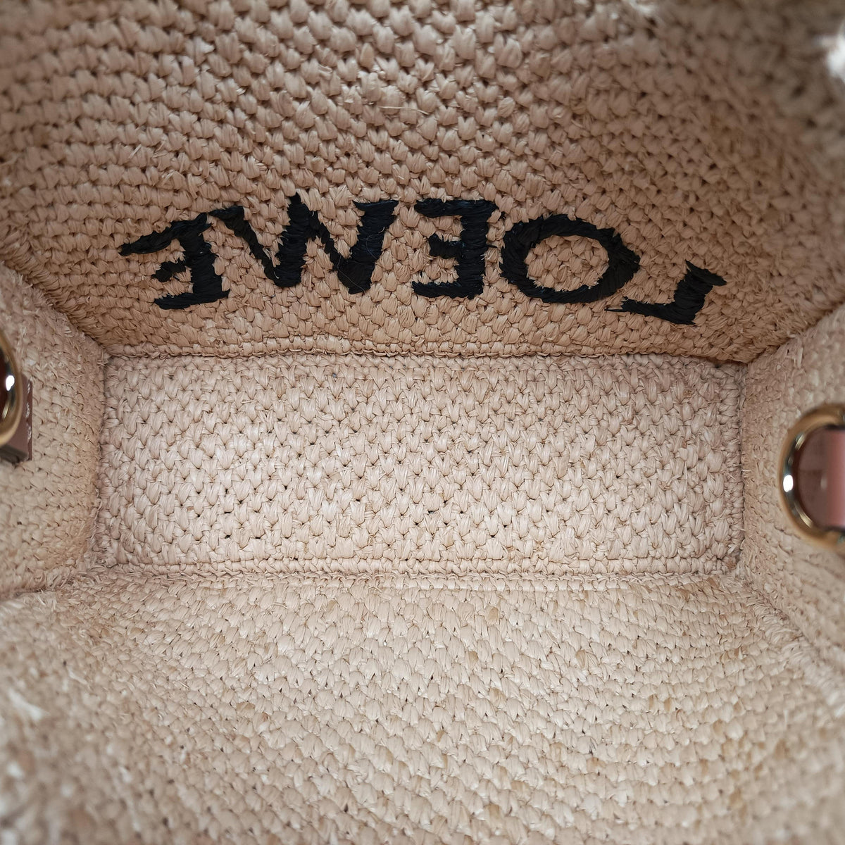 Font Tote Mini Beige Raffia A685V46X01 822416フォント トート ミニ ベージュ ラフィア A685V46X01 822416