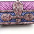 intrecciato Purple Series Leather x Snake skin B05776340D IC Chipイントレチャート パープル系 レザー×パイソン B05776340D ICチップ