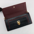 Crocodile Embossed Skull Black Leather 414659.436430クロコダイル スカル ブラック レザー 414659.436430