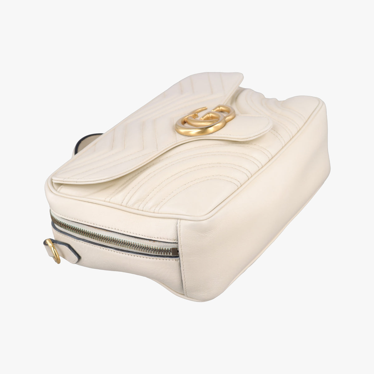 GG Marmont White Leather 498100 B025701636GGマーモント ホワイト レザー 498100 B025701636