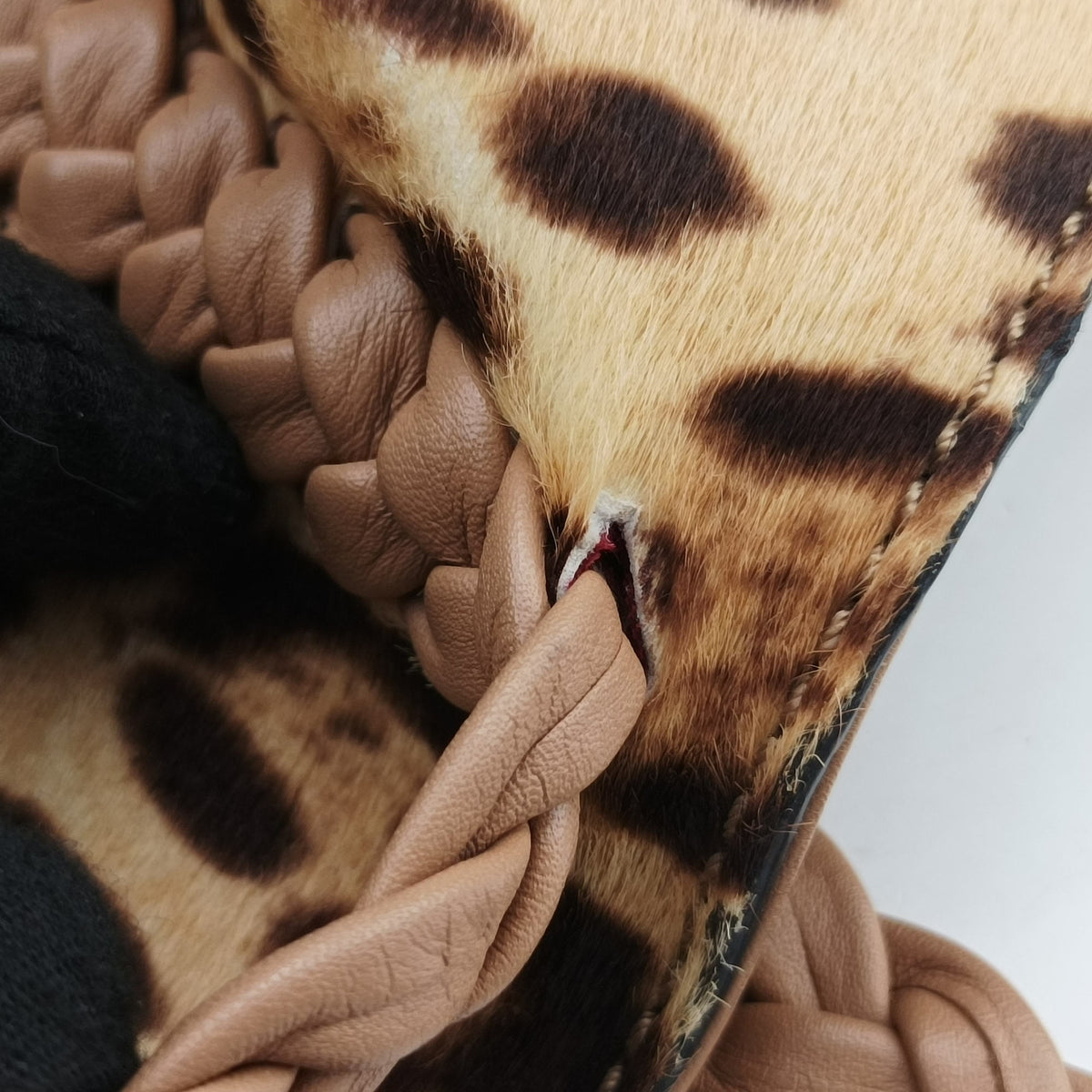 Leopard Print Multicolor ponyhair レオパード  プリント マルチカラー ハラコ
